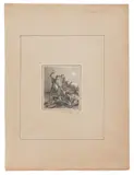 MINIATURE MILITARY PAINTING by General Charles Rinaldo Floyd, graphite and watercolor/gouache on paper, sold Jun 2026
