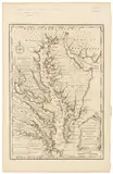 MAP OF VIRGINIA, MARYLAND, AND THE CHESAPEAKE BAY by Emanuel Bowen, hand-colored engraving on laid paper, sold Jun 2026