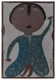 OUTSIDER ART PAINTING by Mose Tolliver, oil on panel, sold Jun 2026