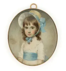 ATTRIBUTED, MINIATURE PORTRAIT OF ANNA BURTON GEORGE (RICHMOND, VIRGINIA, 1808-1855) by Thomas Sully, watercolor, sold Jun 2026