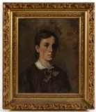 SCHOOL OF / ATTRIBUTED, PORTRAIT OF A YOUNG LADY by Thomas Eakins, oil on canvas, sold Jun 2026