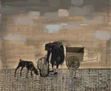 Untitled by Benoît Gilsoul, oil on linen, sold Mar 2020