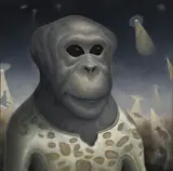 Make Way for the Anthrocene by Chris Leib, 2016, oil on panel, sold Apr 2020