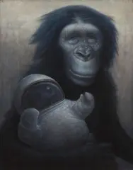 I Thought I Would Steal Youth Back by Chris Leib, oil on canvas, sold Apr 2020