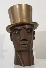 Ramoneur III by Eduardo Arroyo, 1982, bronze, sold May 2020