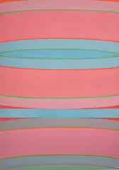 Pink and Blue by Michael Loew, acrylic on canvas, sold May 2020