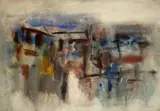 Untitled by Michael Loew, watercolor on paper, sold May 2020