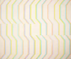 White Series #6 by Michael Loew, 1971, acrylic on canvas, sold May 2020