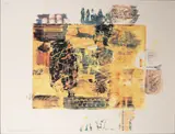 Yellow Body by Robert Rauschenberg, 1971, offset lithograph in colors, sold May 2020
