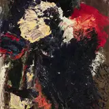 Untitled (Polychrome composition I) by Edvins Strautmanis, acrylic on canvas, sold May 2020