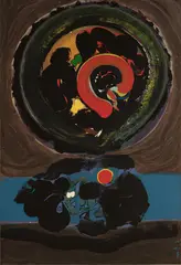 The Dream of Butterfly by Ming Wang, 1989, acrylic on paper, sold May 2020