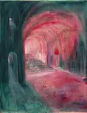 Untitled (Rounded arches) by Feliciano Béjar, 1962, oil on canvas, sold May 2020