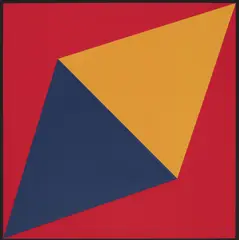 Orange Triangle by Charles Hinman, 2012, silkscreen on 290 gram Coventry Rag paper, sold May 2020