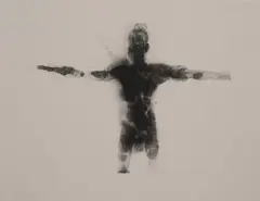 Extend by Antony Gormley, 2008, etching printed on white Velin d'Arches paper, sold May 2020