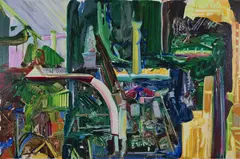 Untitled by Larry Dinkin, serigraph, sold May 2020