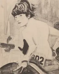 John by Elizabeth Peyton, 2000, lithograph, sold May 2020