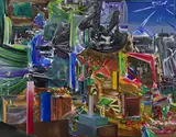 Untitled by Larry Dinkin, serigraph, sold May 2020