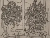 Calm Life by Dieter Roth, 1970, etching printed in black on white handmade paper, sold May 2020