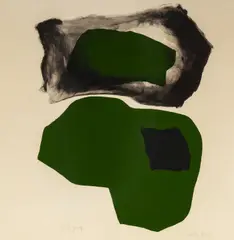 Untitled by Esteban Vicente, lithograph in colors, sold May 2020
