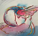 Profile by Peter Max, 1994, silkscreen on 320 gram Coventry Rag paper, sold May 2020