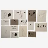 Untitled (Execution of Saddam Hussein) by Karen Finley, 2007, ink on paper, sold May 2020
