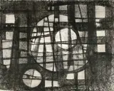 Untitled (Monochrome composition II) by Benoît Gilsoul, charcoal on paper, sold May 2020