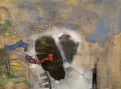 Homme by Benoît Gilsoul, ink and watercolor on paper, sold May 2020