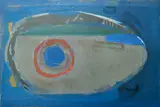 Untitled (Cool composition III) by Benoît Gilsoul, oil on paper, sold May 2020