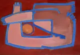 L'evil a l'amour by Benoît Gilsoul, oil on paper, sold May 2020