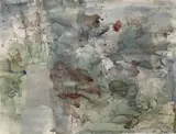 Fond Marin by Benoît Gilsoul, watercolor and graphite on paper, sold May 2020
