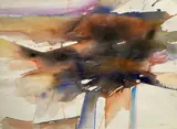 Upsweep by Michael Loew, 1973, watercolor on Arches paper, sold Jul 2020