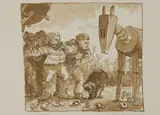 For Michael by Robert Jessup, 1987, watercolor on paper, sold Jul 2020
