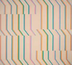 White Series #5 by Michael Loew, 1971, acrylic on canvas, sold Jul 2020