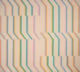 White Series #5 by Michael Loew, 1971, acrylic on canvas, sold Jul 2020