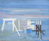 Untitled by Benoît Gilsoul, oil on canvas, sold Jul 2020