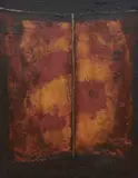 Untitled (Abstract composition II) by David Rankin, 1990, oil on canvas, sold Jul 2020