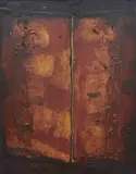 Untitled (Abstract composition I) by David Rankin, 1990, oil on canvas, sold Jul 2020