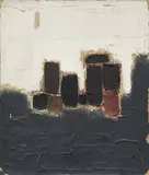 Untitled (Abstract composition II) by Benoît Gilsoul, oil on canvas, sold Jul 2020