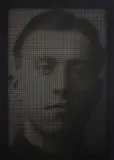 Unknown (From Album) by Anne-Karin Furunes, 2000, acrylic on perforated canvas, sold Jul 2020