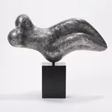 Floating Figure by David Hostetler, 1958, bronze with silver patina on wooden base, sold Jul 2020