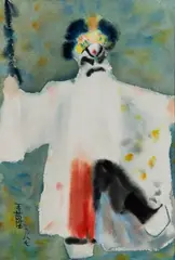 Untitled by Wang Lan, watercolor on paper, sold Jul 2020