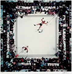Muhammad Ali vs Cleveland Williams (Aerial) by Neil Leifer, 1966, Chromogenic print, sold Sep 2026