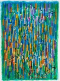 Study for Summer Cantata by Yvonne Audette, 1976, gouache and ink on paper, sold Sep 2026