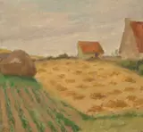 Hayfield by Rupert Bunny, c.1924, oil on canvas on board, offered Sep 2026