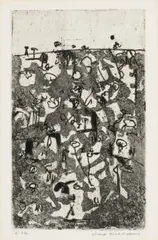 Upwey landscape number 3 by Fred Williams, 1966 – 67, etching on paper, sold Sep 2026