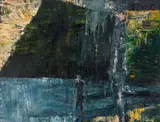 Black headland 1 by Euan MacLeod, 1996, oil on canvas, sold Sep 2026