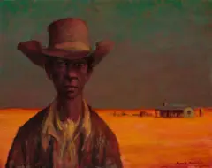 Stockman by Russell Drysdale, 1965, oil on canvas, sold Aug 2026