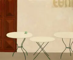 Bar, Skyros by Jeffrey Smart, 1964, oil on composition board, sold Aug 2026