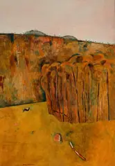 Saplings by Fred Williams, 1961, oil on composition board, sold Aug 2026