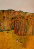 Saplings by Fred Williams, 1961, oil on composition board, sold Aug 2026